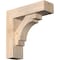 Ekena Millwork Merced Block Smooth Bracket w/ Offset Brace, Douglas Fir, 5 1/2"W x 18"D x 18"H BKT0604X18X18MRC05SDF - alternate 1